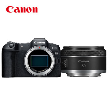 佳能（canon）EOS R8 全画幅微单数码相机+RF50mm F1.8 STM定焦镜头套装（含256G卡+包+滤镜+备电+三脚架等）