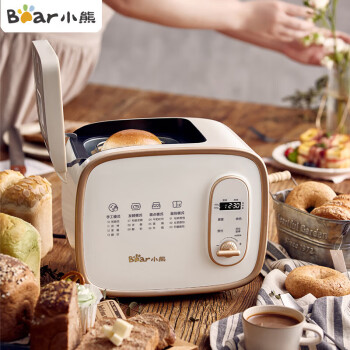 小熊面包机 全自动 和面机 家用 揉面机 吐司机 多士炉可预约 烤面包机 智能烤面包片机MBJ-D06N5