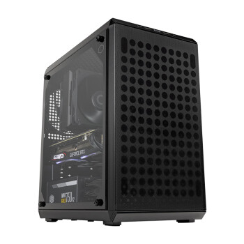 酷冷至尊(CoolerMaster)Q300L V2 黑 MATX电脑台式小机箱 支持240散热水冷/钢玻侧板/USB 3.2 Type-C