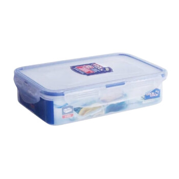 乐扣乐扣（LOCK&LOCK） 塑料保鲜盒密封便当盒分隔饭盒冰箱收纳盒食品储物盒餐盒800ml