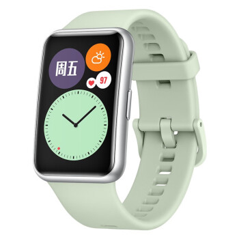 华为手表WATCH FIT智能手表运动健康男女学生成人手表 薄荷绿-活力款