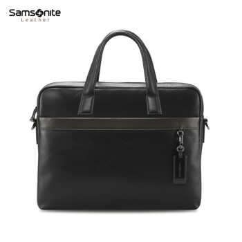 Samsonite/新秀丽公文包男士大容量商务手提包头笔记本电脑包 BC9 黑色