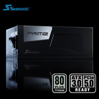 SEASONIC海韵 额定1300W PRIME至尊旗舰钛金电脑ATX3电源 原生12V-2×6 PCIe5 支持4090