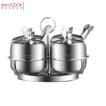 MAXCOOK美厨304不锈钢调味罐调料盒盒四件套MCPJ-WG004