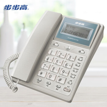 步步高（BBK）HCD007(6101)TSD 电话机座机 固定电话 办公家用 免电池 60度翻转屏（单位：台）流光银