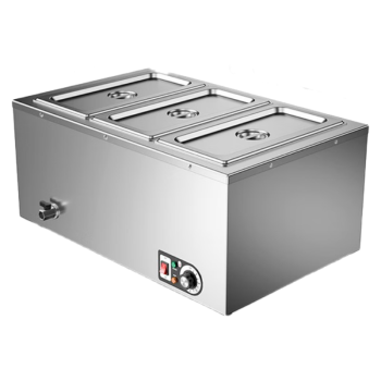 TYX  快餐保温台商用小型不锈钢小型多格台式饭菜保温汤池   加厚三格汤池（节能控温）