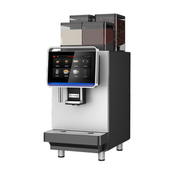 咖博士（Dr.coffee）F2-PLUS咖啡机 双水泵双豆仓 全自动触控操作商用咖啡机 一键奶咖自动清洁咖啡机
