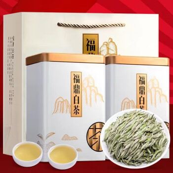 伢茶婆茶叶 白毫银针100g*2罐 正宗云南古树白茶高山白茶