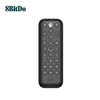八位堂 8BitDo Xbox 媒体遥控器（短款黑色）微软官方授权 适用于Xbox Series X/S、Xbox one系列游戏机