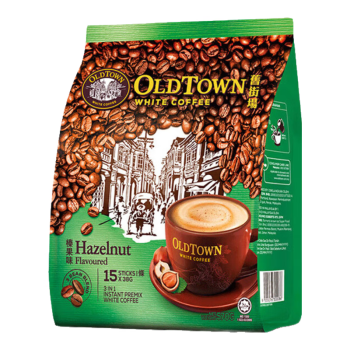旧街场（OLDTOWN） 榛果味速溶咖啡570g 马来西亚进口三合一白咖啡粉冲调饮品15条