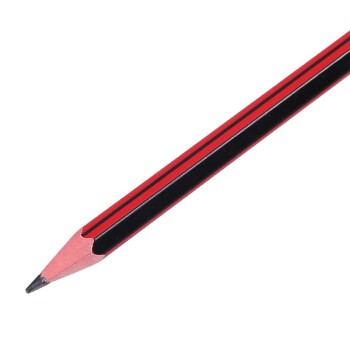 M&G晨光 2B 六角木杆铅笔红黑抽条 标签  AWP30804 10支/盒 单盒装单位：盒