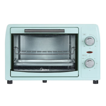 美的（Midea）小烤箱上下石英管均匀烘焙12L多功能迷你烤箱PT12B0淡雅绿