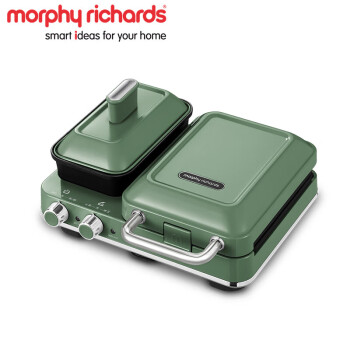 摩飞电器（Morphyrichards）多功能轻食机家用三明治煎烤机电饼铛华夫饼机 MR9086 