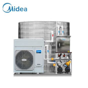 美的（Midea）空气能热水器一体机商用家用空气能热水器空气源热泵低温机3匹1吨RSJ-100/MN1-5R0