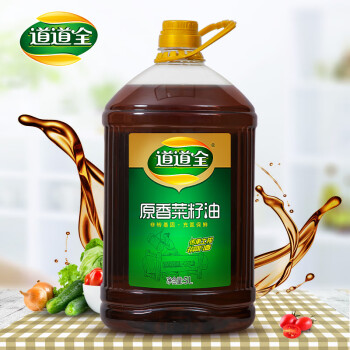 道道全菜籽油 原香菜籽油5L 物理压榨 非转基因 优质菜籽植物油食用油