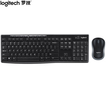 罗技（logitech） MK270 无线键鼠套装 商务办公键鼠套装 全尺寸  黑色