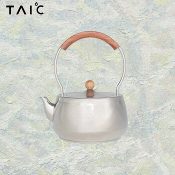 TAIC纯钛单层煮茶壶 TCTH-T1000 莫奈·皓月银 （MDZT)