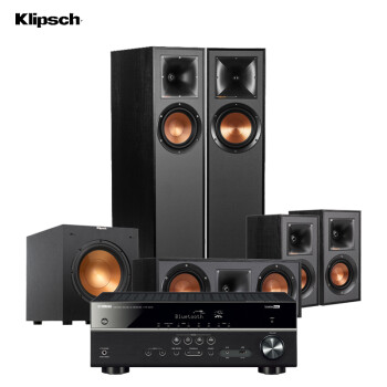 杰士（Klipsch）R-610F系列 5.1声道家庭影院 雅马哈功放机 电视音响 落地式组合客厅影院套装（HTR-3072）