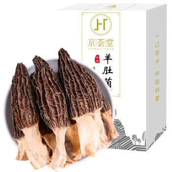 京荟堂 菌菇干货特产煲汤火锅食材 羊肚菌35g/盒 BS04