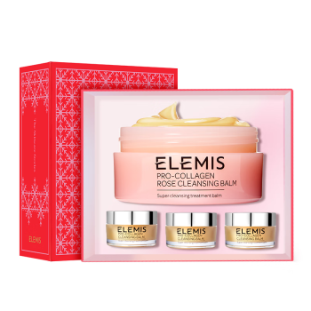 艾丽美（ELEMIS）小粉罐护肤套装（粉罐100g+黄罐20g*3）面部卸妆生日礼物送女友