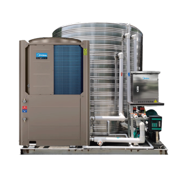 美的空气热源泵热水器一体机商用家用空气能源热泵-26℃超低温机10匹5吨RSJ-Y380/MSN1-H 包3米安装