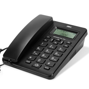得力 电话机座机 固定电话 办公家用 来去电查询 可接分机 13606黑Q