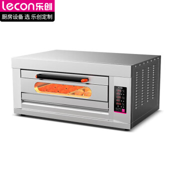 乐创（lecon）商用烤箱大型大容量蛋糕披萨烤箱商用电烤箱烘焙面包月饼焗炉 一层二盘 J1-YXD-Z102(380V)