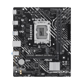 ASUS华硕PRIME H610M-F D4 R2.0主板HDMI接口支持DDR4CPUG7400/G6900/12100F Intel H610/LGA 1700商用