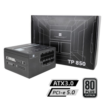 Thermalright(利民)  额定850W TR-TP850 ATX3.0电源 白金全模组电源 原生PCIE5.0 全日系电解电容 14CM小机身