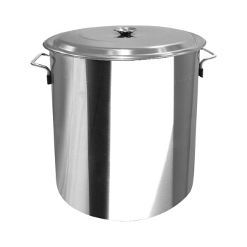信基高格 304不锈钢汤桶 加厚不锈钢桶食用级厨房储物桶煲汤锅 50*60cm