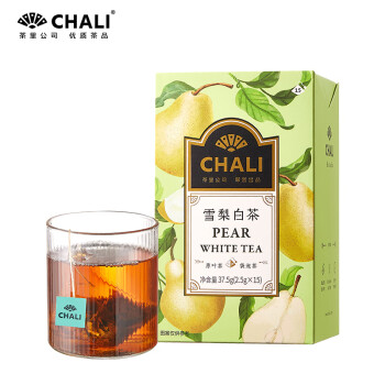 CHALI茶里公司花草茶叶雪梨白茶37.5g茶包袋泡茶雪梨白茶水果茶15包/盒