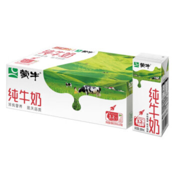 蒙牛 营养早餐奶 纯牛奶纷美苗条装200ml×24盒（尊享装）整箱牛奶