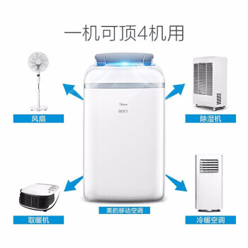 Midea1.5匹可移动空调冷暖一体机 家用厨房空调免安装免排水空调 KYR-35/N1Y-PD2