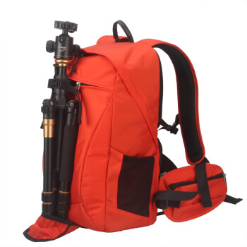 Fly-Leaf多洛达双肩单反相机包多功能数码摄影包相机背包 火焰橙(小号)27*18*43cm