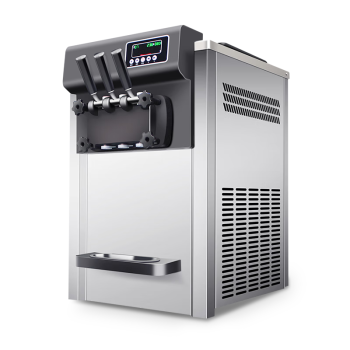 麦大厨 冰淇淋机商用 台式软冰激淋机摆摊圣代甜筒不锈钢雪糕机 MDC-SCD2-BQC-2200