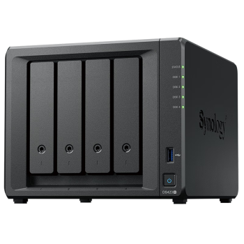 群晖（Synology）DS423+ 搭配4块群晖 Plus系列 HAT3310 8TB硬盘 套装