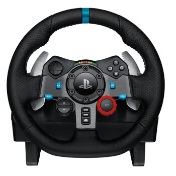 罗技（G） G29 力反馈游戏方向盘及踏板 双马达 PS4/PS5 900度模拟驾驶赛车方向盘模拟器 黑色941-000114