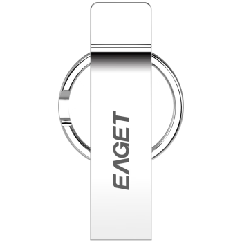 忆捷（EAGET）16GB USB2.0 U盘 U9H迷你款 银色 金属投标 车载U盘 办公学习通用优盘