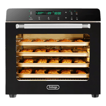 UKOEO高比克 商用烤箱 风炉平炉二合一 大容量56L家用烘焙多功能电烤箱黑色80s