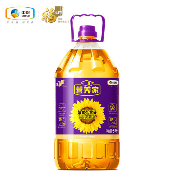 福临门葵花仁油 宿舍用油 小黑葵葵花仁油5L