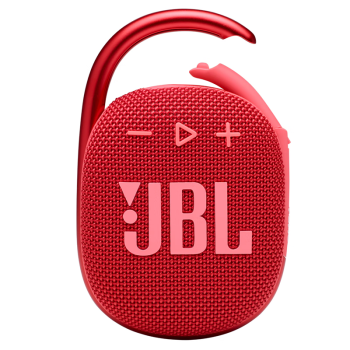 JBL CLIP4 无线音乐盒四代 蓝牙便携音箱 低音炮 户外迷你音箱 防尘防水  礼物音箱 小音响 红色