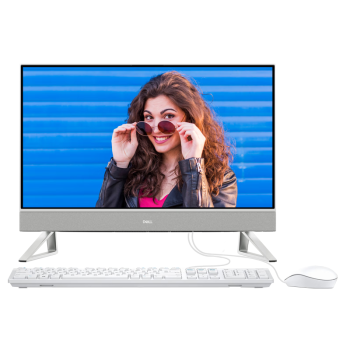 戴尔(Dell)灵越5421一体机电脑(酷睿13代奔腾 U300 8G 256GSSD)白 23.8英寸大屏显示器