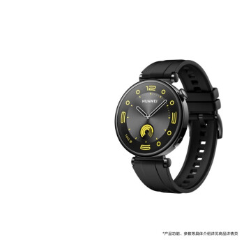 华为 HUAWEI WATCH GT 4 黑色氟橡胶表带 41mm 幻夜黑