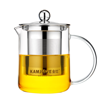 金灶（KAMJOVE）耐热玻璃泡茶壶闷茶飘逸杯玻璃茶具花茶壶茶水分离杯A-01