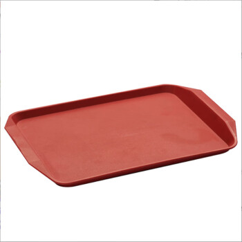 VAKADA快餐盘长方形防滑餐盘餐饮饭堂托盘17英寸咖啡色托盘【10个起售】