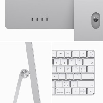 Apple苹果 iMac m3芯片24英寸2023款一体机台式电脑 银色 M3芯片【8核】 16G+1TB