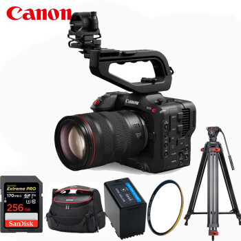 佳能（Canon）EOS C70 RF口 4K电影机CINEMA EOS C70 摄像机 （RF24-70mm F2.8 L IS USM标准镜头）256G套装\t