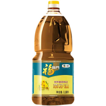 福临门纯正菜籽油1.8L浓郁食用油炒菜油炸植物油