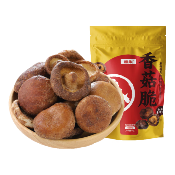 雅集 香菇脆椒麻串串味50g/袋 优选天然酥脆健康美味休闲零食