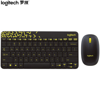 罗技（Logitech）MK240 Nano无线键鼠套装键盘鼠标 商务迷你无线套装 办公键鼠 黑色  RH.